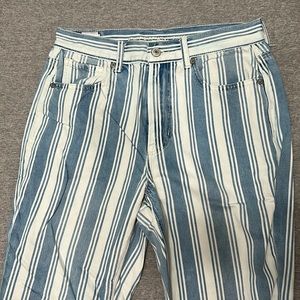 American Eagle Striped Jeans
